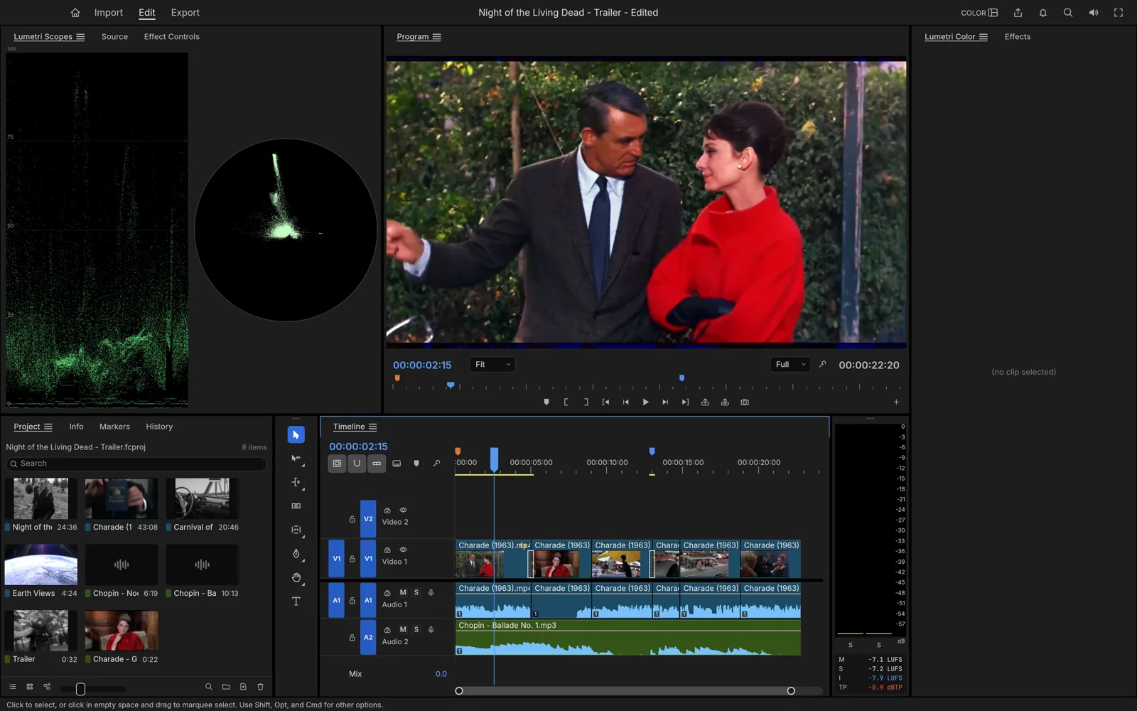 FilmCraft: Videovorschau und mehrspurige Zeitleiste.